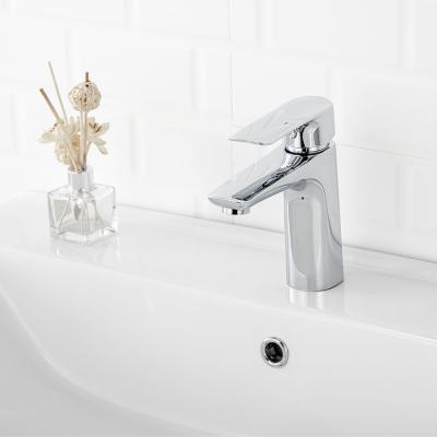 China Commercial Metered Single Handle Hot And Cold Water Basin Faucet Mixer Taps for sale