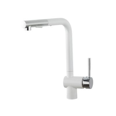 China Modern Free Shipping Brass Deck Mounted Kitchen Sink Mixer Taps Pull Out Design for sale