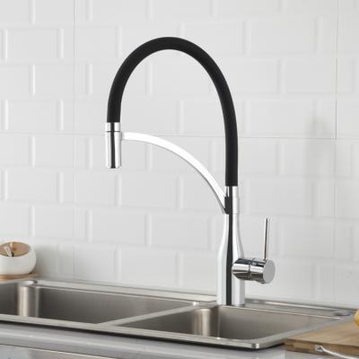 China Modern Pull Down Black Brass Pull Out Kitchen Sink Mixer Taps For Wholesale for sale