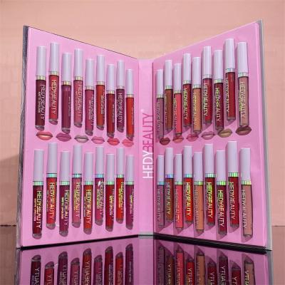 China Factory Sales Promotion 36Colors/Sets Fashion Liquid Lipstick Waterproof Lip Gloss Sets Natural Moisturizer Waterproof Lip Glosses Gift Box for sale