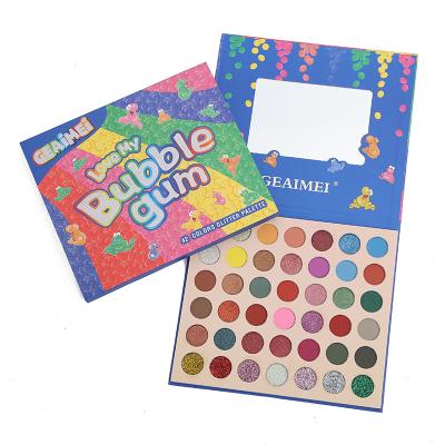 China New cartoon 42 color eyeshadow palette smudge matte multi-color face factory direct sales for sale