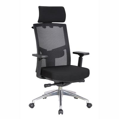 China Hot Selling Office Chair Adjustable Ergonomic Mesh Chair Comfortable Mesh Computer Silla Oficina (Height) With Headrest for sale