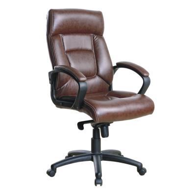 China Director's Office Chair Executive Office Rotating Leather Chair (Waist) Hot Selling Adjustable Back Boss High for sale