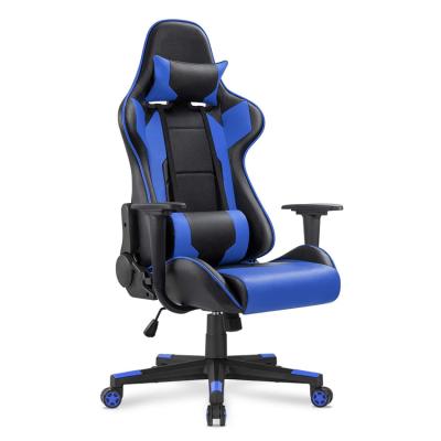 China (Height)Adjustable Blue Racing Gaming Chair Customer Silla Gamer Chairs for sale