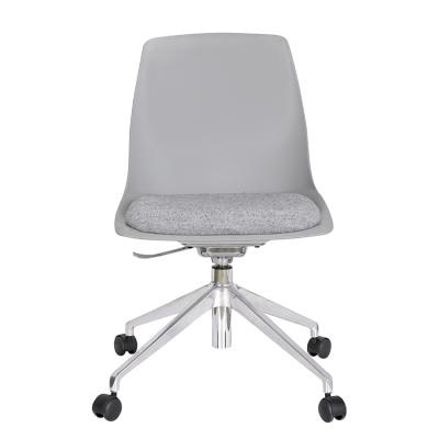 China (Other) Modern Design Adjustable Aluminum Legs Fiberglass Office Leisure Swivel Chair For Living Room for sale