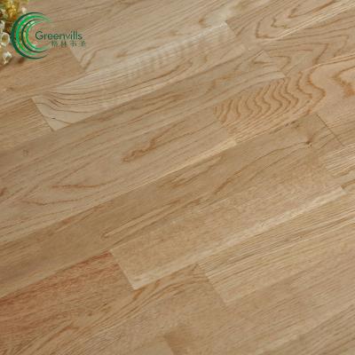 China Modern White Oak 3 Ply 3 Strip 3mm Thickness Engineered Oak Wood Parquet Flooring for sale