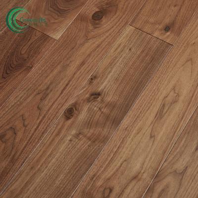 China Indoor High Quality Multi Layer Walnut Parquet Engineered Flooring Solid Wood Color Walnut Natural Floating Flooring for sale