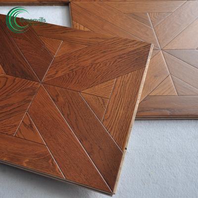 China Versailles oak parquet wood artistic parket modern engineered wood flooring for sale