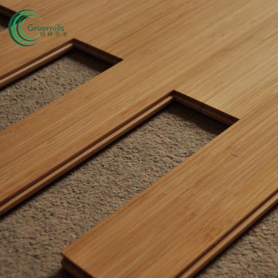 China Indoor Floating Floor Bamboo Click System Solid Wood Bamboo Flooring Foshan Supplier for sale