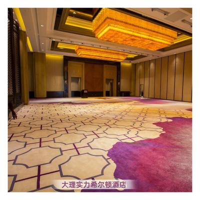 China Hotel Washable Pure Canvas Five Star Flower Carpet Luxury Hotel Carpet Wool Acrylic Carpet for sale