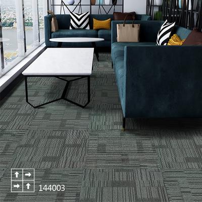 China PE Office Commercial Industries Peel And Stick Removable Commercial Carpet Tiles Car Kitchen Customized PVC Technics Adult Style for sale