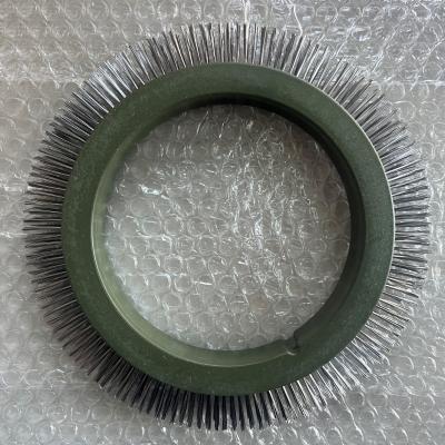 China Stentex Stenter Machine Parts 122 Model Brush Wheel Stainless Steel Hair Green Plastic Body for sale