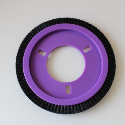 China Purple Color LK Stenter Machine Parts Brush Wheel Standard Quality Black Bristle Stenter Machine Parts for sale