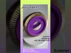 Textile Finishing LK Stenter Brush Wheel Purple Color Plactic Material Copper Brass Brush Hair