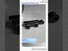 Textile Finishing Machine Spares Bruckner Stenter Chain Link Black Color Steel Horizontal Type