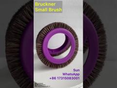 Bruckner Stenter Machine Parts Small Brush Wheel Purple Plastic Body Black Nylon Hair