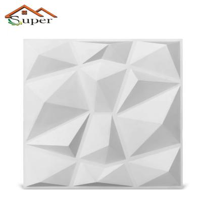 China Waterproof And Eco-friendly PVC 3D Wall Art Panel Embossed Wall Board for sale