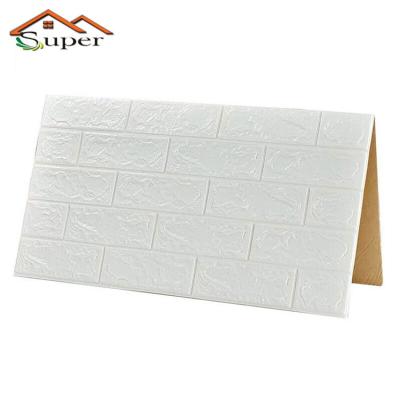 China Waterproof& Eco-friendly 3D Wallpaper Brick Sticker Foam for sale