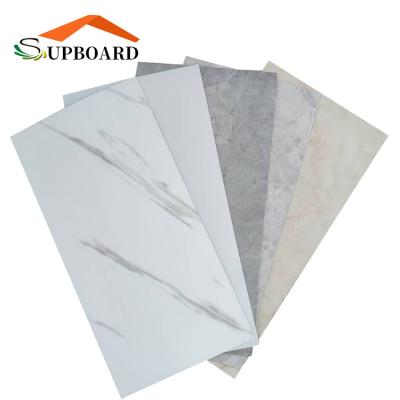 China Black And White Marble Deco Waterproof Wear Resistant Anti-Slip PVC Lvt Flooring Square Tile Shape for sale