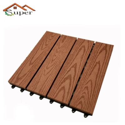 China China Manufacturer Waterproof Wpc Diy Decking Tiles For Exterior for sale