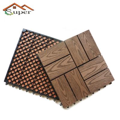 China Swimming Pool Wpc Decking Tile 30x30 Waterproof Anti UV for sale