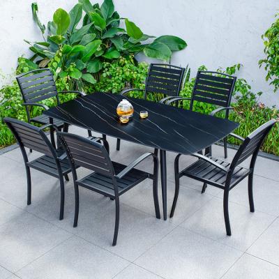 China Good Design Water Proof Hot Selling Garden Set Outside Dining Table And Chair Furniture Outdoor Patio for sale