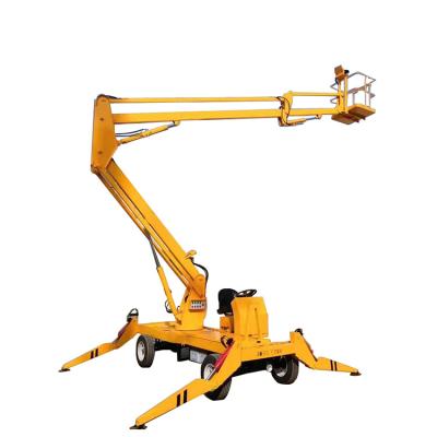 China Cherry Picker 18m Boom Lift Articulating Boom Lift Trailer Spider Boom Easy Operation Safety Convenience Articulating Boom Lift for sale