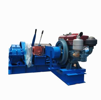 China Lifting Forestry Boat Marine Forest JM Diesel Winch For Pulling Wood for sale