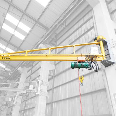 China Jib Crane Electric Wire Rope Hoist 2ton 3ton 5ton Wall Mounted Crane Jib for sale