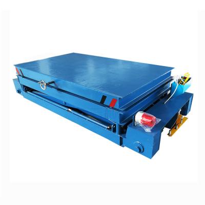 China Electric Transfer Materials Flat Car Double Drive System Flat Cart for sale