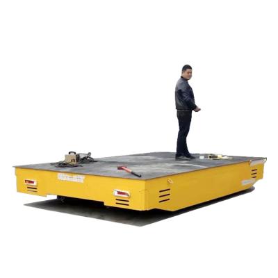 China Electric Railless Electric Transfer Materials Flat Car Heavy Load Transfer Trolley for sale