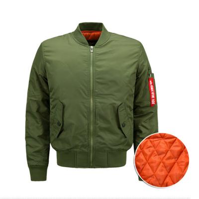 China 100% Custom Logo Polyester Satin Bomber Baseball Winter Jacket Men Windproof Jacket for sale