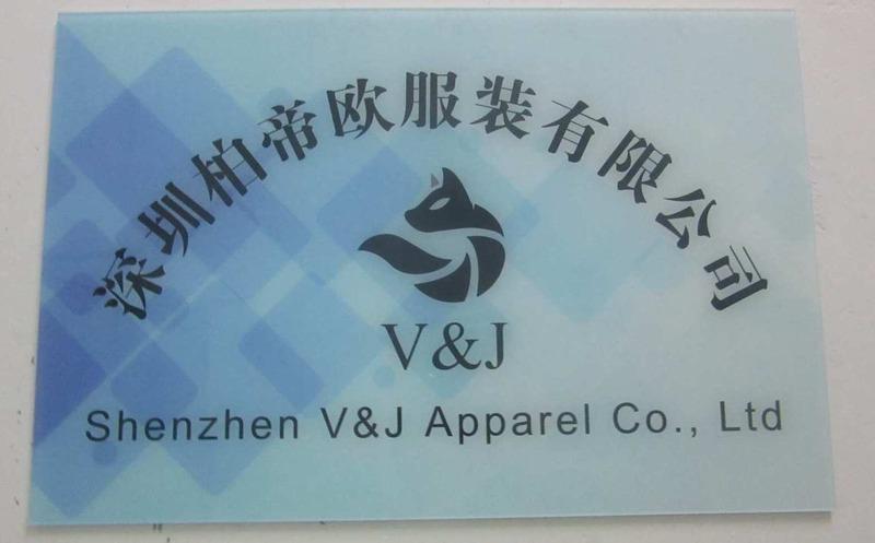 Verified China supplier - Shenzhen V&J Apparel Co., Ltd.