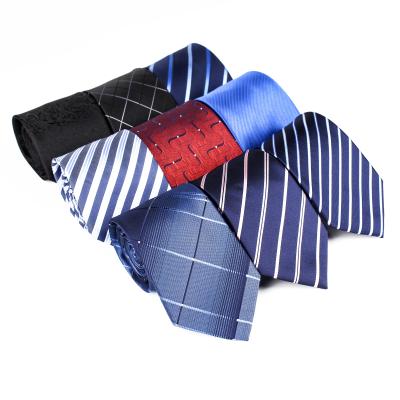 China High quality 100% polyester men's custom brand jacquard silk ties made in Italy for sale