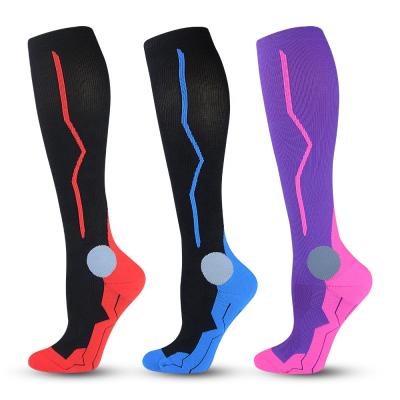 China Amazon Compression Antibacterial Hot Selling Sport Socks Medical Nylon Compression Socks Knee High for sale