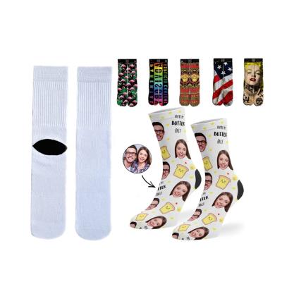 China New Fashion Polyester Sublimation Printing Socks Cartoon Antibacterial Socks For Men for sale