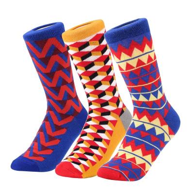 China Designer Antibacterial Custom Woven Dress Socks Funny Socks Men for sale