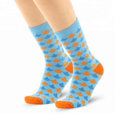 China Wholesale Antibacterial Fashionable Colorful Custom Logo 100 Cotton Socks For Men for sale