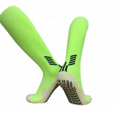 China Antibacterial Custom Logo Football Grip Socks Sport Breathable Terry Football Grip Anti Slip Socks for sale