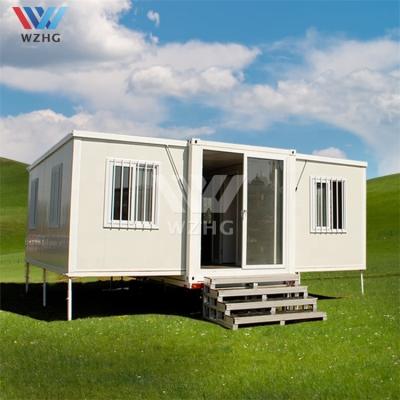 China WZH Post Modern Light Steel Kitchen Flat Pack Container Prefab House 40ft With Home Design for sale