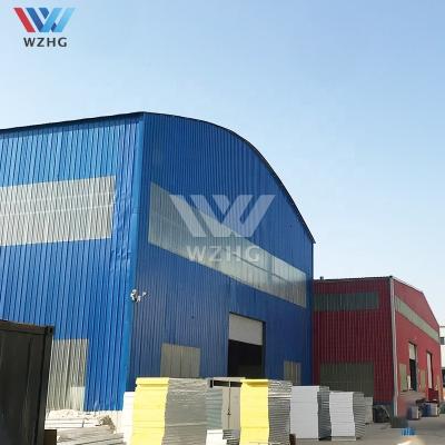 China Prefab Galvanized Steel Workshop Steel Structure Industrial Building Hangar Workshop Warehouse for sale