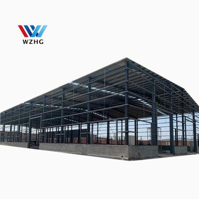 China Weizhengheng Workshop Warehouse Industrial Steel Drawing Large Span Gable Steel Frame Steel Structure Gauge Light Frame Space for sale