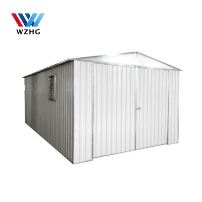 China Steel Structure Deck 11*19 Ft Waterproof Metal Galvanized Steel Garden Shed For Tools Metal Garden Shed Design for sale