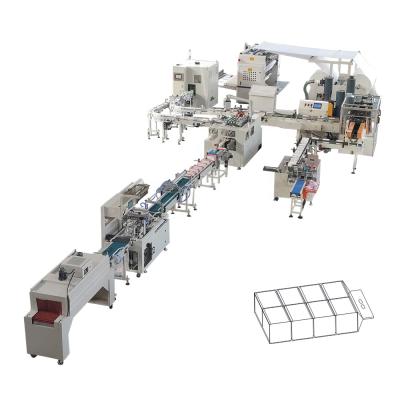 China Automatic Hotels Facial Tissue Making Machine Production Line for sale