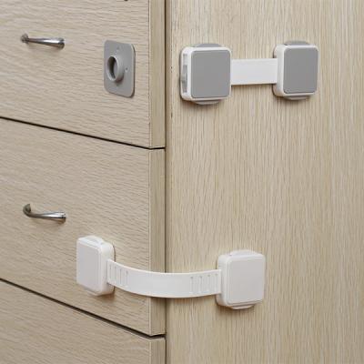 China Adhesive Cabinet Lock Cabinet Fridge Drawer Lock Child Safety Products Baby Safety For Children for sale