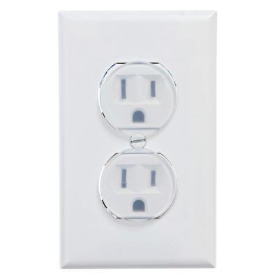 China Protect Baby To Touch Clear US Electrical Socket Outlet Child Outlet Cover Baby Safety Plug Covers for sale