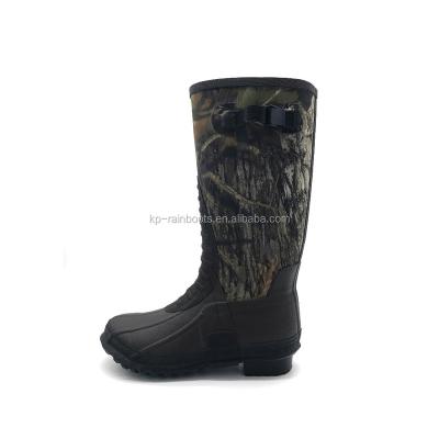 China High Quality Rubber Camouflage Rubber Hunting Boots for sale