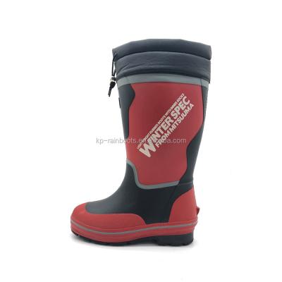 China Anti-skid Winter Cold-proof Rubber Matt Surface Rubber Boots for sale