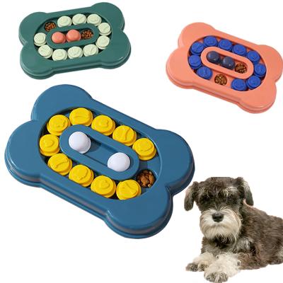 China Amazon Quick Release Sustainable Slow Food Puzzle Game Training Treat Dog Bowl Interactive Hot Selling Toys for sale