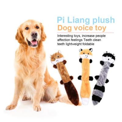 China Amazon Sustainable Hot Selling Cute Animal Train Funny Plush Squeak Dog Toys For Cats Dogs Playing Chew for sale